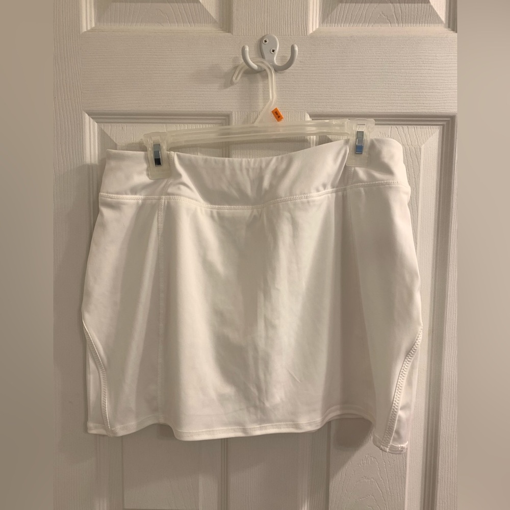 tangerine mini skort